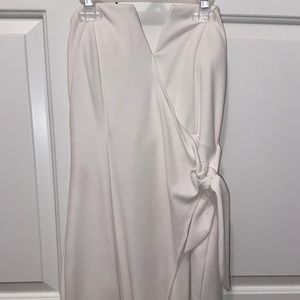 White Strapless Dress